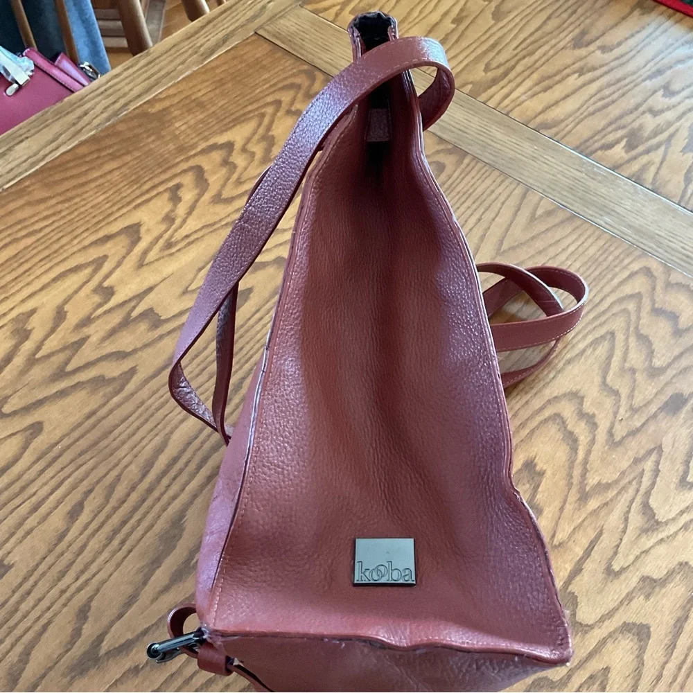 Kooba Leather Fairfield Convertible Backpack/Shoulder Handbag